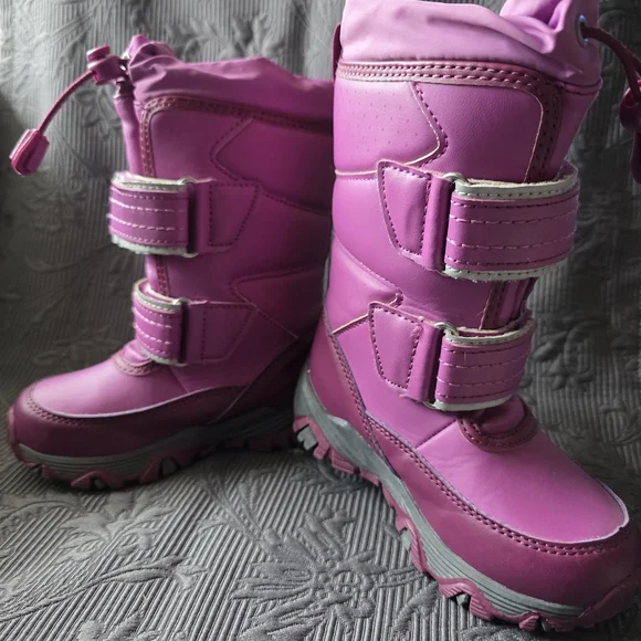 Lands' End Kids Pink Rain & Snow Boots - Picture 2 of 5